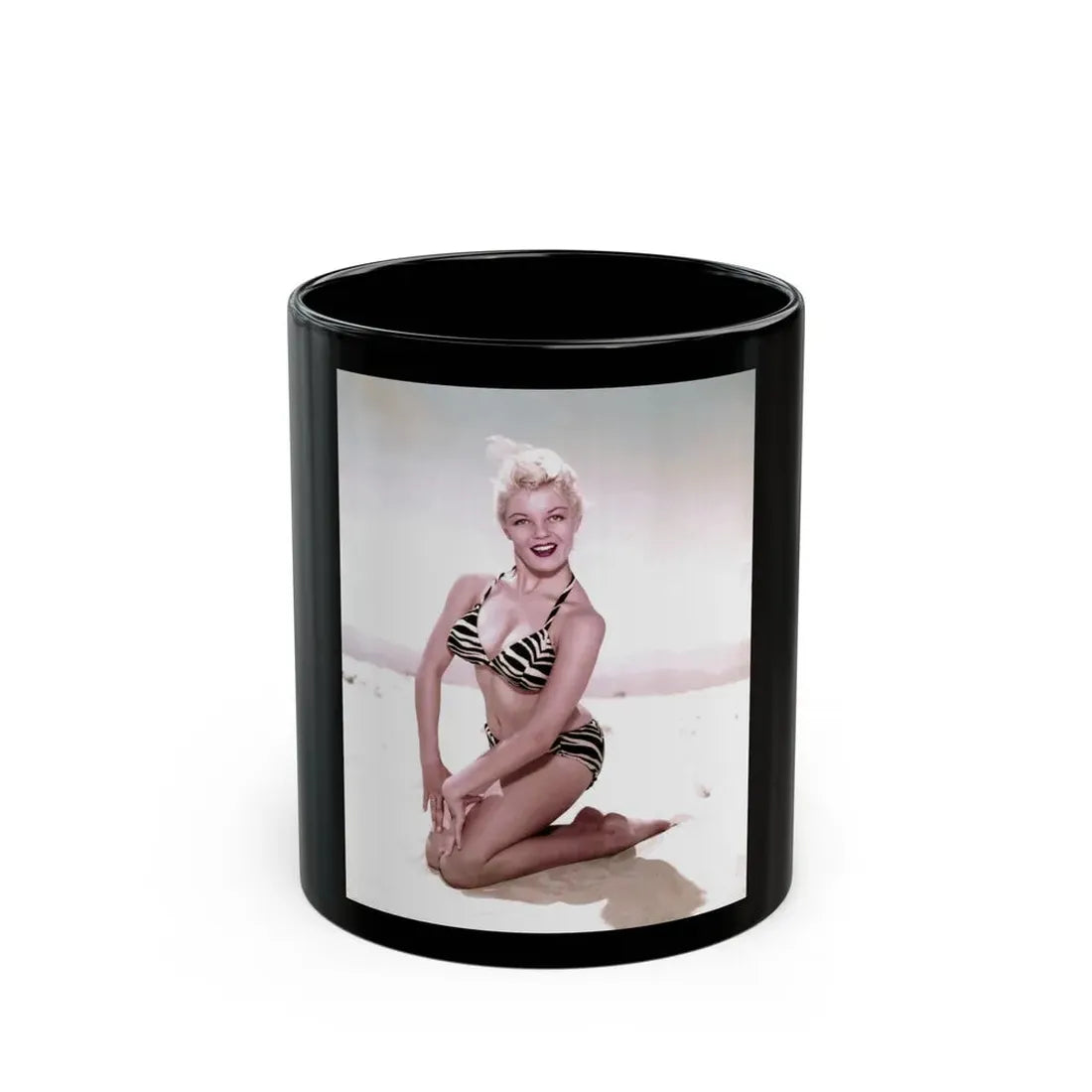 Sheree North #146 (Vintage Female Icon) Black Coffee Mug 11oz - Go Mug Yourself