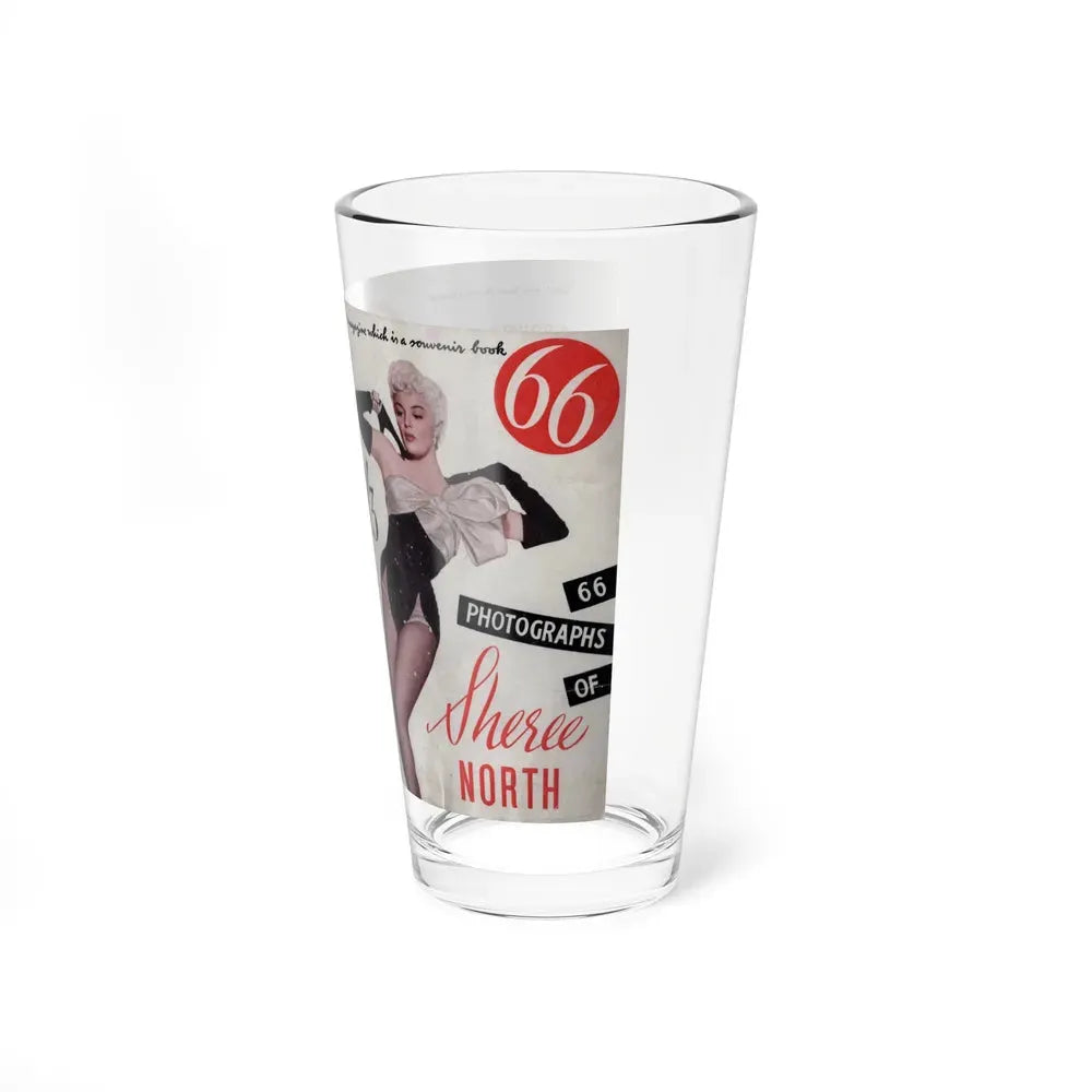 Sheree North #147 - 66 PHOTOGRAPHS OF Sheree NORTH U.K. Pocket Mag. Front Cover Page 1 & Back Cover (Vintage Female Icon) Pint Glass 16oz - Go Mug Yourself