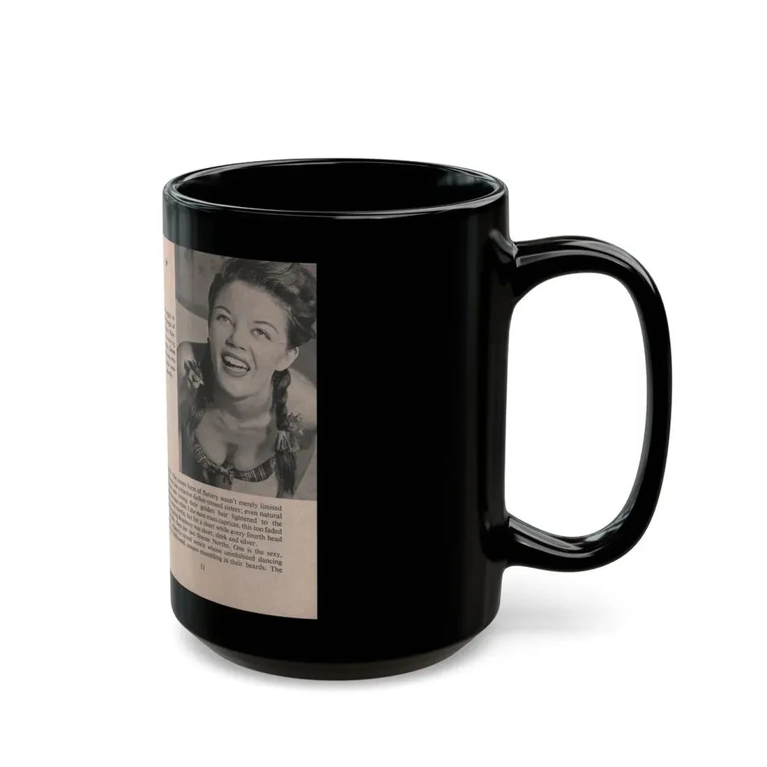 Sheree North #152 - Pages 10 & 11 from 66 PHOTOGRAPHS OF Sheree NORTH U.K. Pocket Mag. (Vintage Female Icon) Black Coffee Mug - Go Mug Yourself