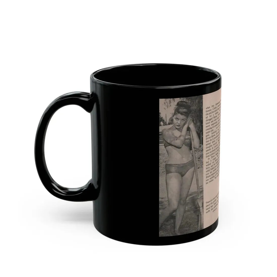 Sheree North #155 - Pages 16 & 17 from 66 PHOTOGRAPHS OF Sheree NORTH U.K. Pocket Mag. (Vintage Female Icon) Black Coffee Mug - Go Mug Yourself