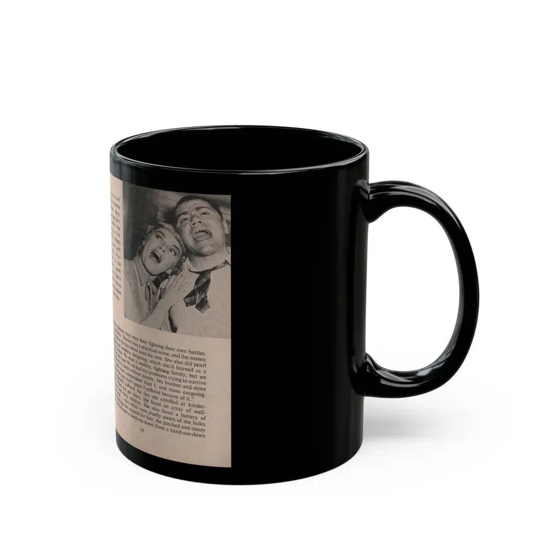 Sheree North #157 - Pages 20 & 21 from 66 PHOTOGRAPHS OF Sheree NORTH U.K. Pocket Mag. (Vintage Female Icon) Black Coffee Mug - Go Mug Yourself