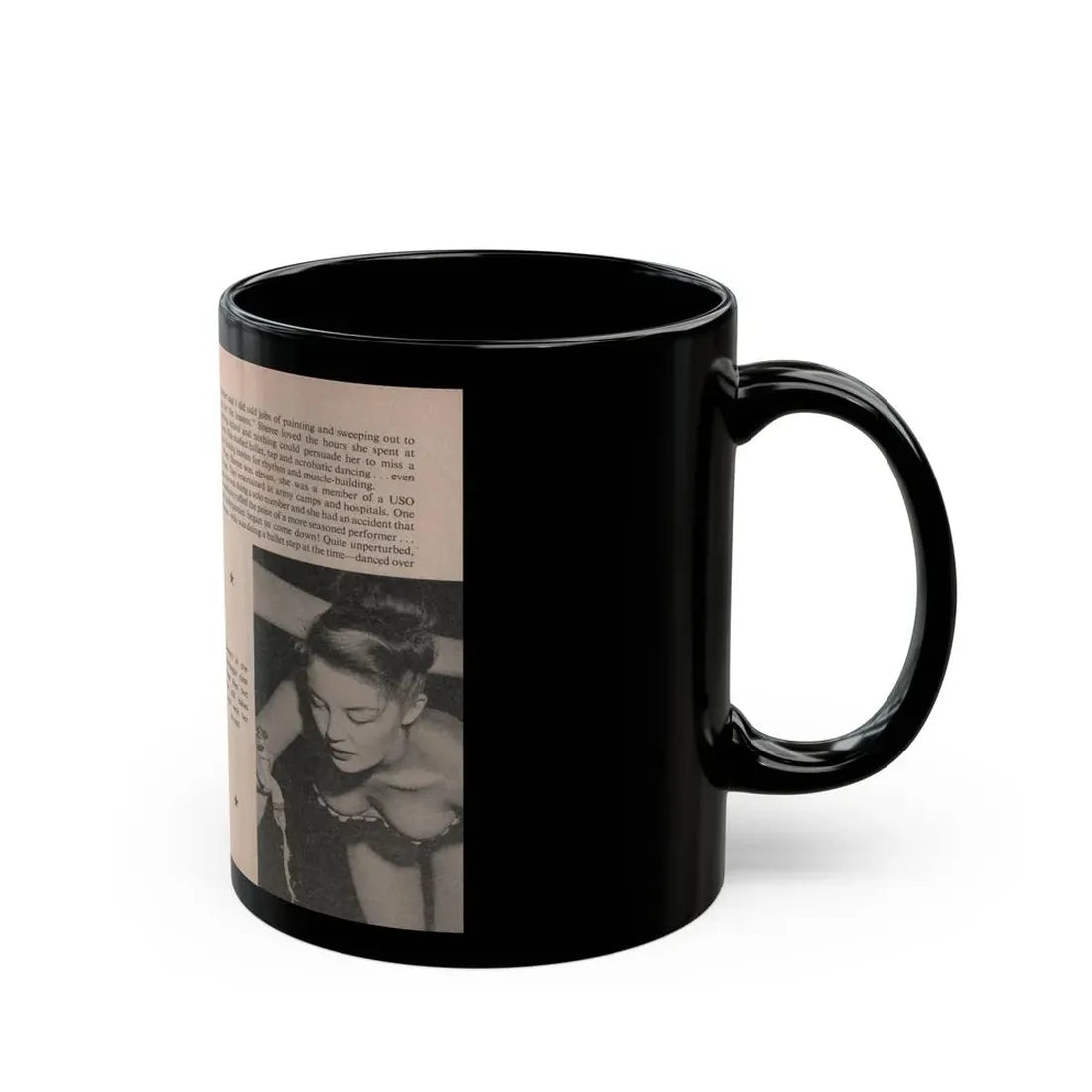 Sheree North #158 - Pages 62 & 63 from 66 PHOTOGRAPHS OF Sheree NORTH U.K. Pocket Mag. (Vintage Female Icon) Black Coffee Mug - Go Mug Yourself
