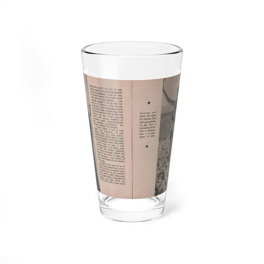 Sheree North #159 - Pages 24 & 25 from 66 PHOTOGRAPHS OF Sheree NORTH U.K. Pocket Mag. (Vintage Female Icon) Pint Glass 16oz 16oz - Go Mug Yourself