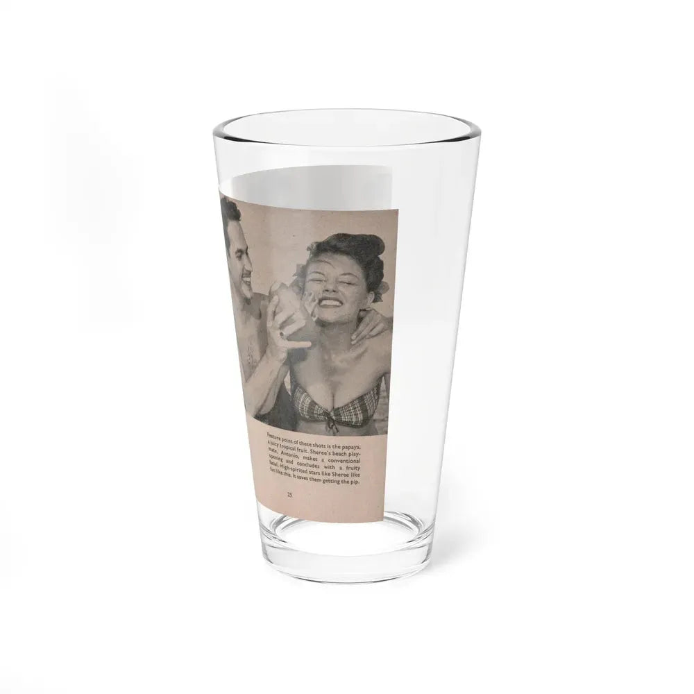 Sheree North #160 - Pages 26 & 27 from 66 PHOTOGRAPHS OF Sheree NORTH U.K. Pocket Mag. (Vintage Female Icon) Pint Glass 16oz - Go Mug Yourself
