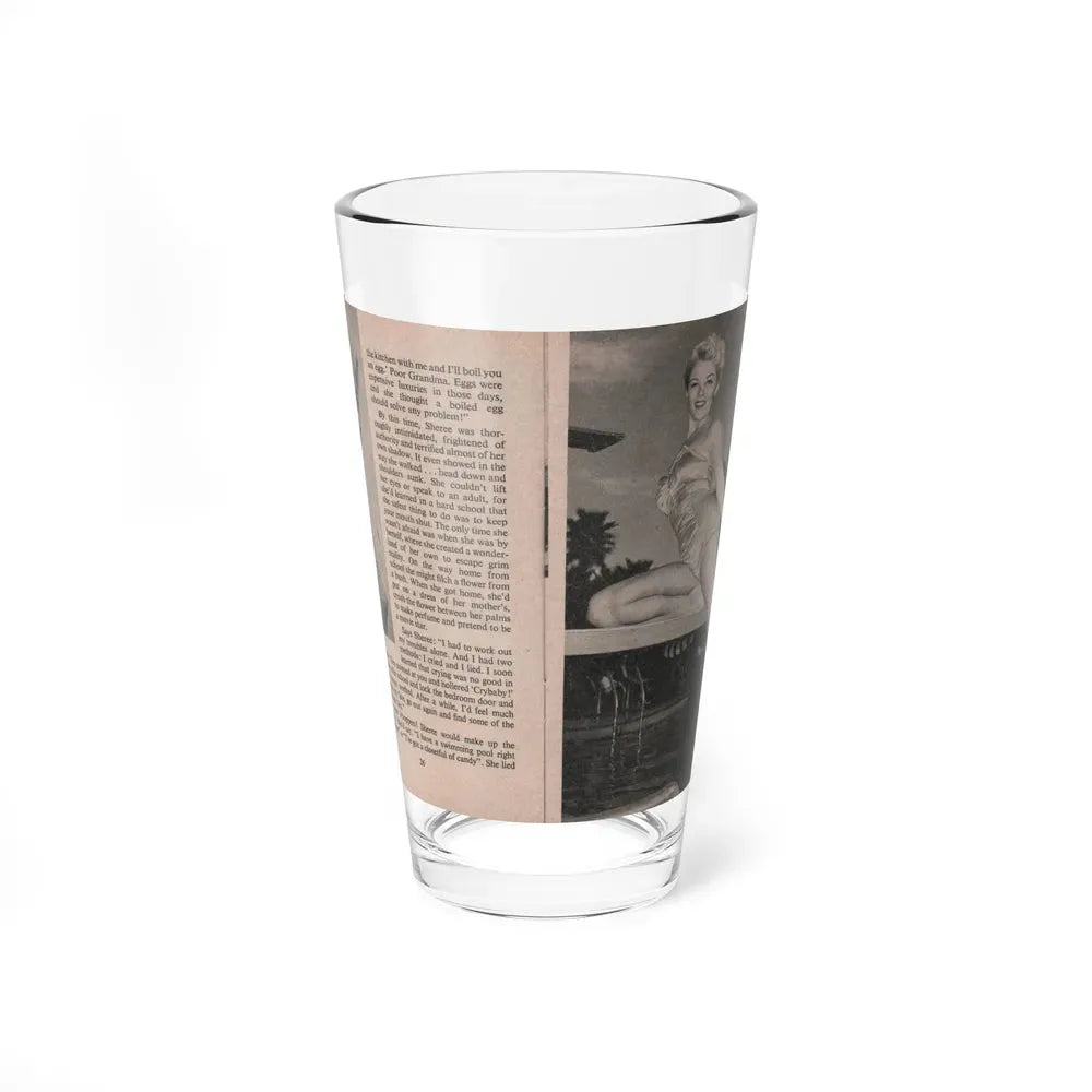 Sheree North #161 - Pages 28 & 29 from 66 PHOTOGRAPHS OF Sheree NORTH U.K. Pocket Mag. (Vintage Female Icon) Pint Glass 16oz 16oz - Go Mug Yourself