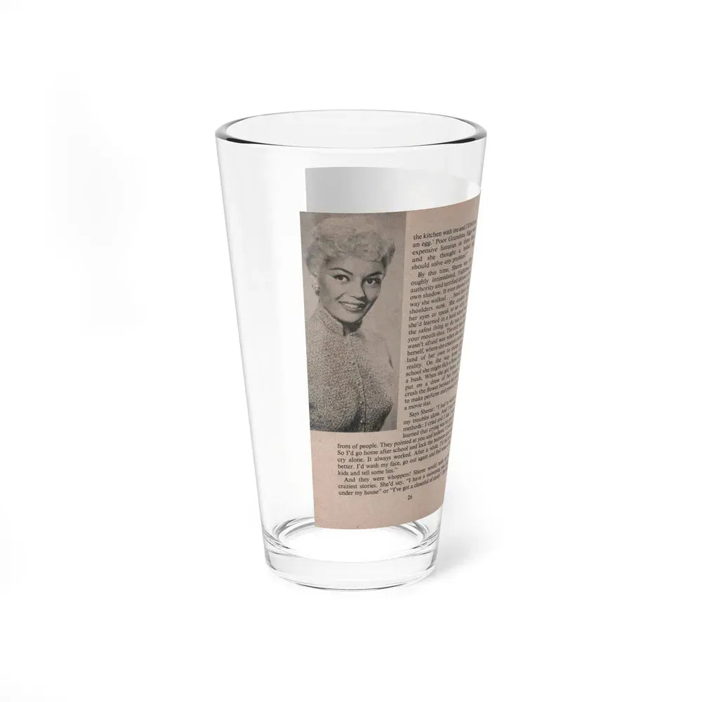 Sheree North #161 - Pages 28 & 29 from 66 PHOTOGRAPHS OF Sheree NORTH U.K. Pocket Mag. (Vintage Female Icon) Pint Glass 16oz - Go Mug Yourself