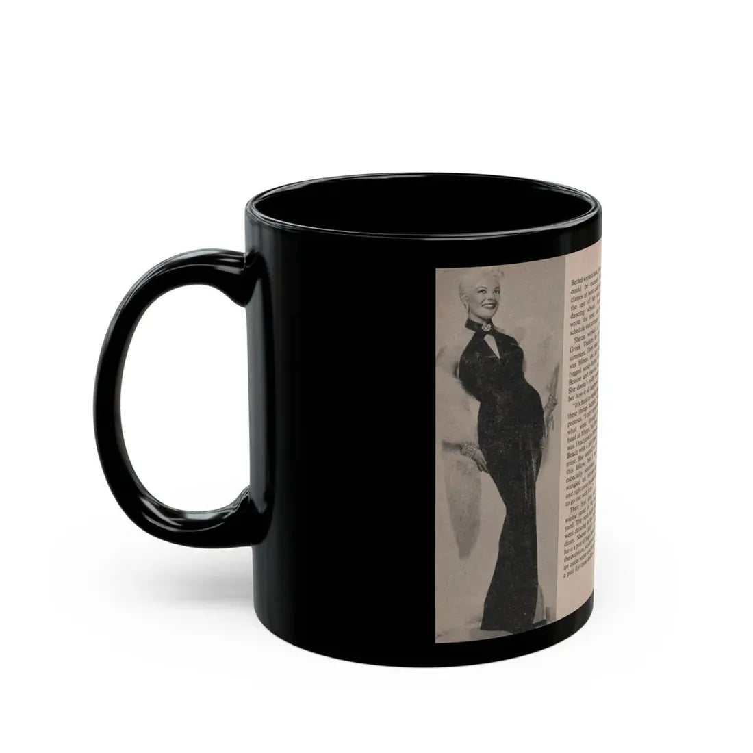 Sheree North #165 - Pages 36 & 37 from 66 PHOTOGRAPHS OF Sheree NORTH U.K. Pocket Mag. (Vintage Female Icon) Black Coffee Mug - Go Mug Yourself