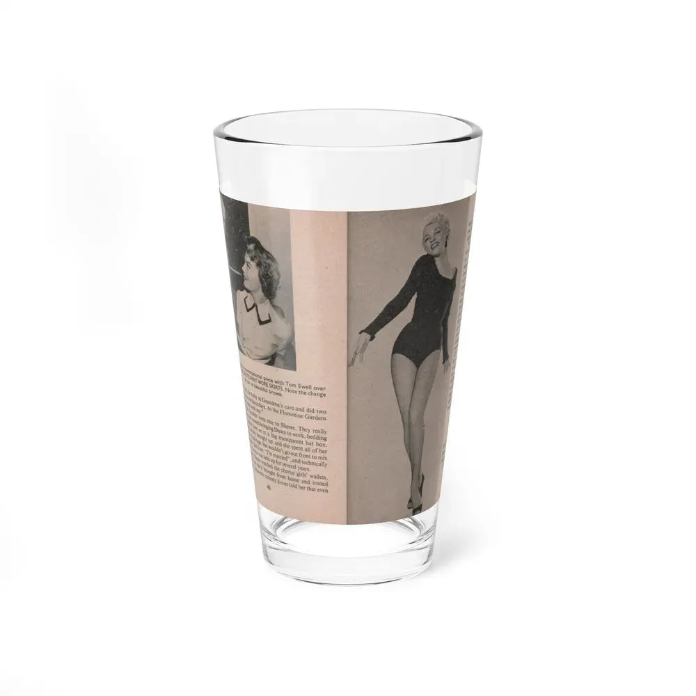 Sheree North #167 - Pages 40 & 41 from 66 PHOTOGRAPHS OF Sheree NORTH U.K. Pocket Mag. (Vintage Female Icon) Pint Glass 16oz 16oz - Go Mug Yourself