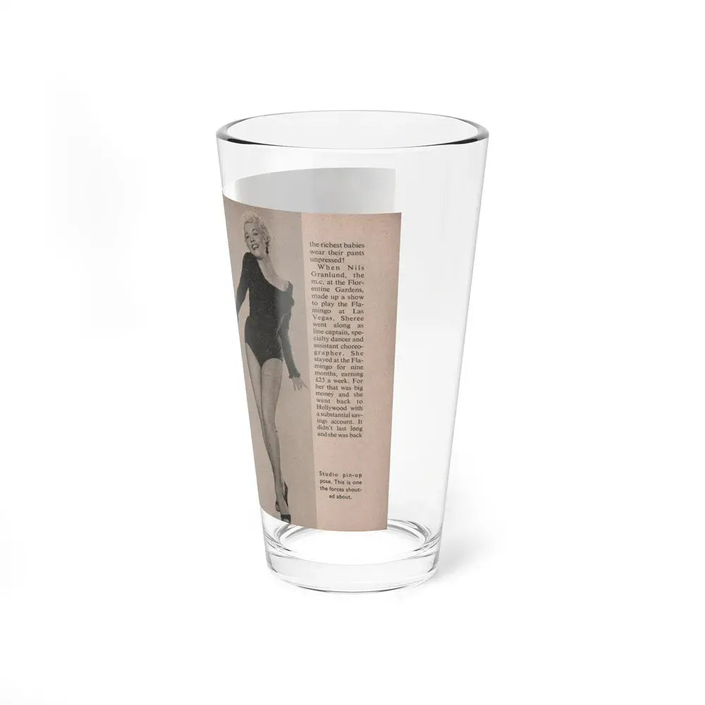 Sheree North #167 - Pages 40 & 41 from 66 PHOTOGRAPHS OF Sheree NORTH U.K. Pocket Mag. (Vintage Female Icon) Pint Glass 16oz - Go Mug Yourself