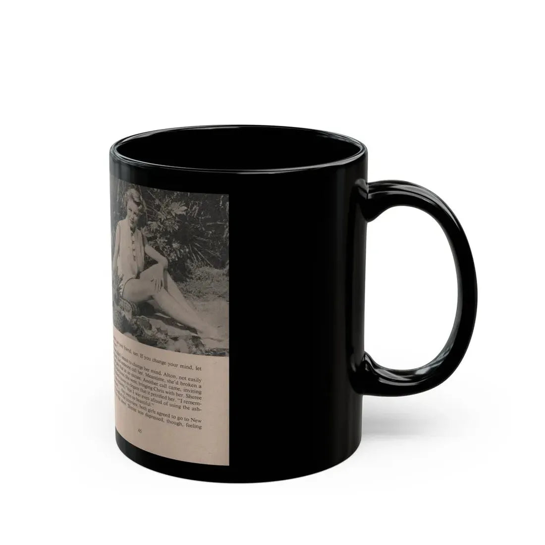 Sheree North #169 - Pages 44 & 45 from 66 PHOTOGRAPHS OF Sheree NORTH U.K. Pocket Mag. (Vintage Female Icon) Black Coffee Mug - Go Mug Yourself