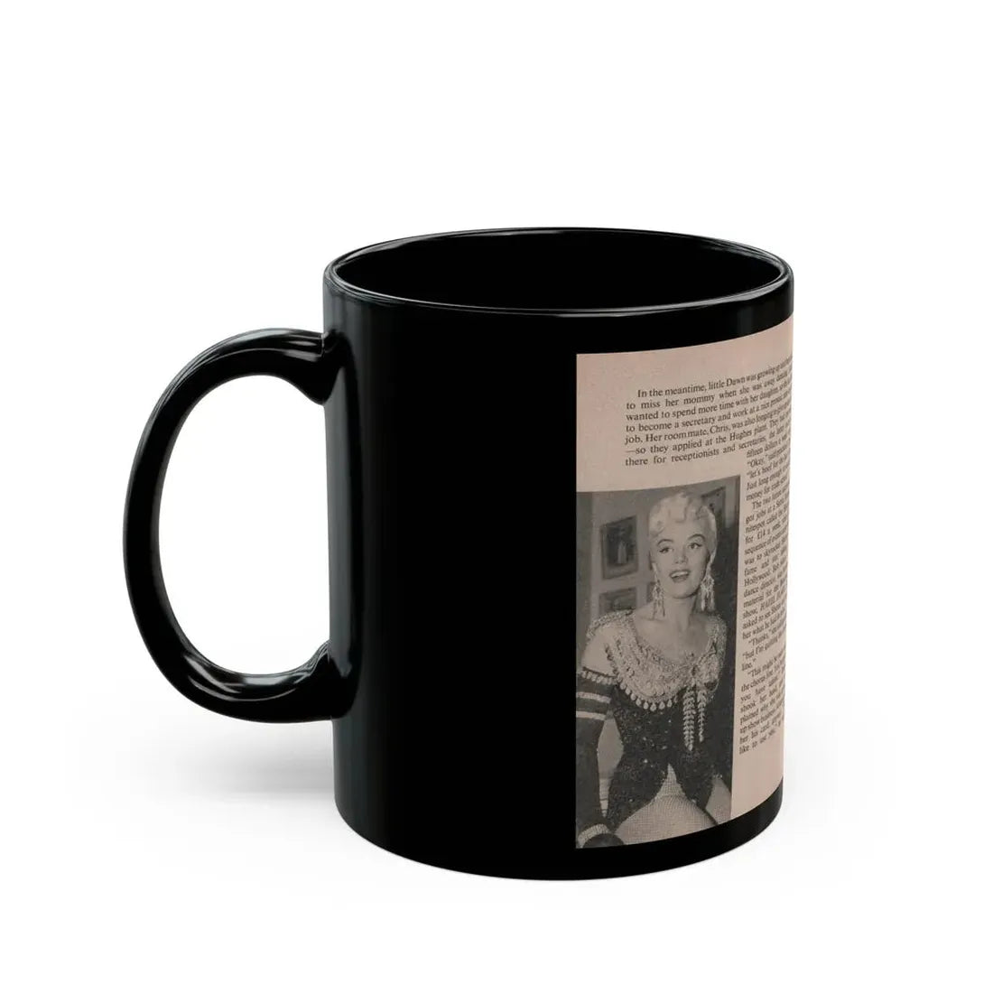 Sheree North #169 - Pages 44 & 45 from 66 PHOTOGRAPHS OF Sheree NORTH U.K. Pocket Mag. (Vintage Female Icon) Black Coffee Mug - Go Mug Yourself