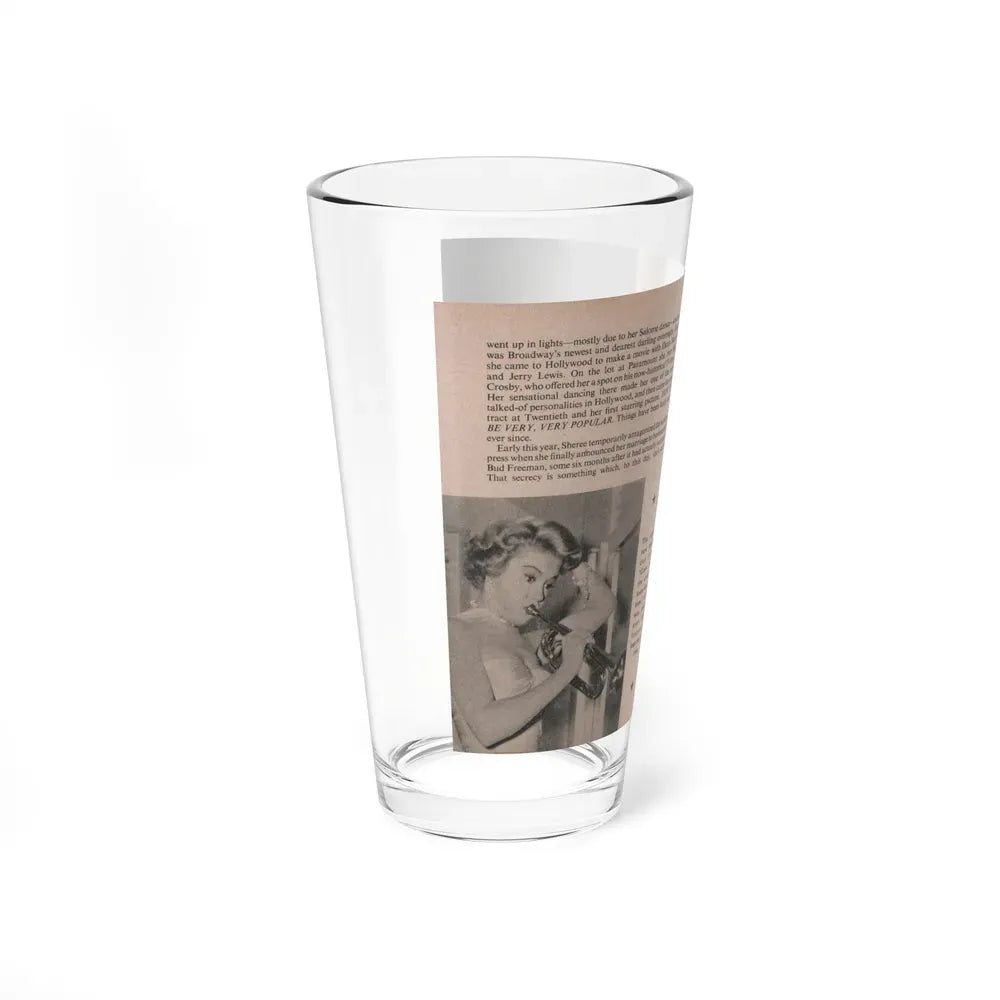 Sheree North #171 - Pages 48 & 49 from 66 PHOTOGRAPHS OF Sheree NORTH U.K. Pocket Mag. (Vintage Female Icon) Pint Glass 16oz - Go Mug Yourself