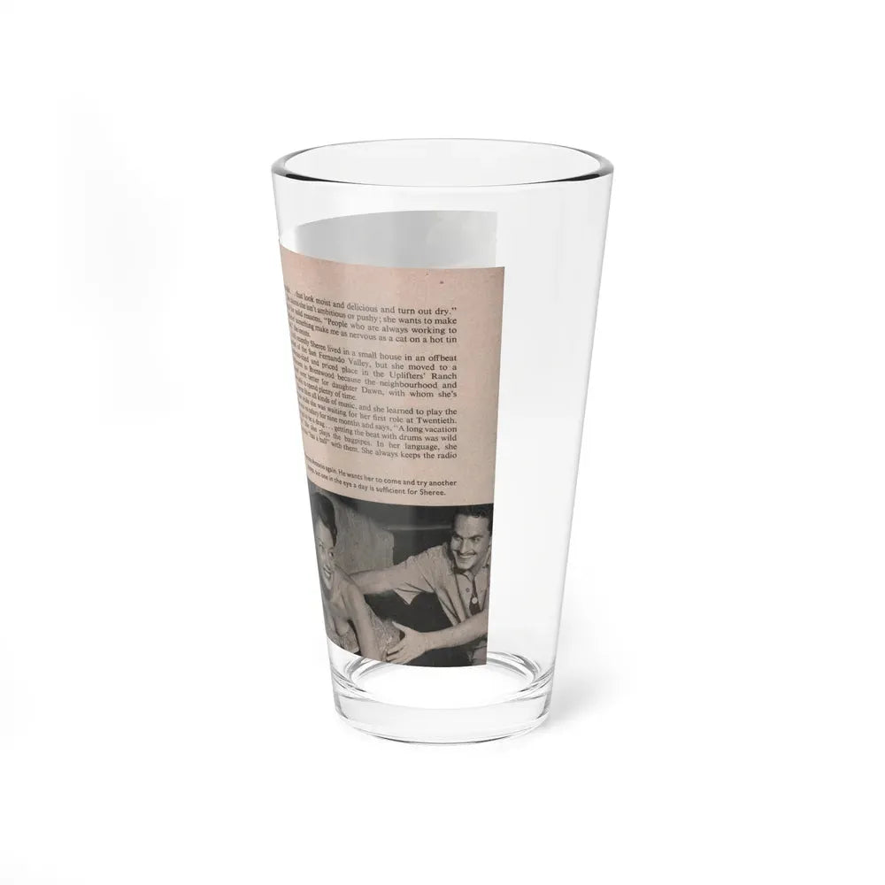 Sheree North #172 - Pages 50 & 51 from 66 PHOTOGRAPHS OF Sheree NORTH U.K. Pocket Mag. (Vintage Female Icon) Pint Glass 16oz - Go Mug Yourself