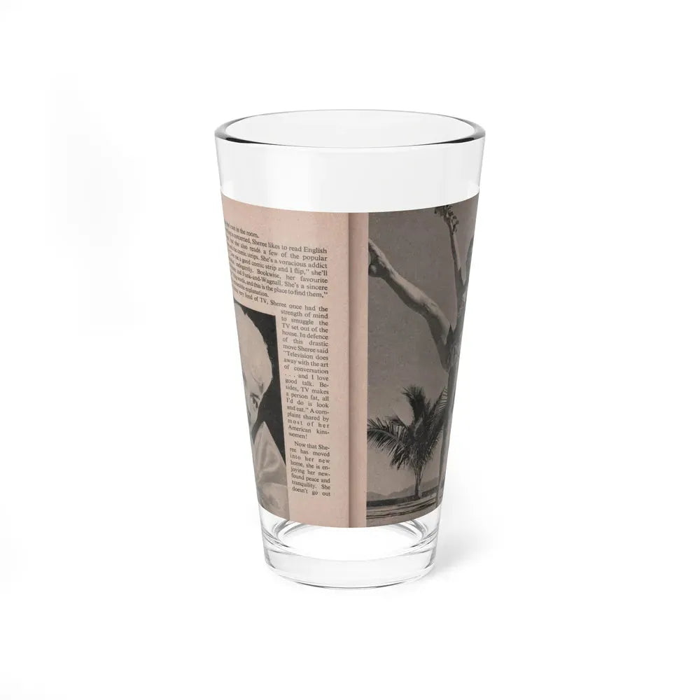 Sheree North #173 - Pages 52 & 53 from 66 PHOTOGRAPHS OF Sheree NORTH U.K. Pocket Mag. (Vintage Female Icon) Pint Glass 16oz 16oz - Go Mug Yourself
