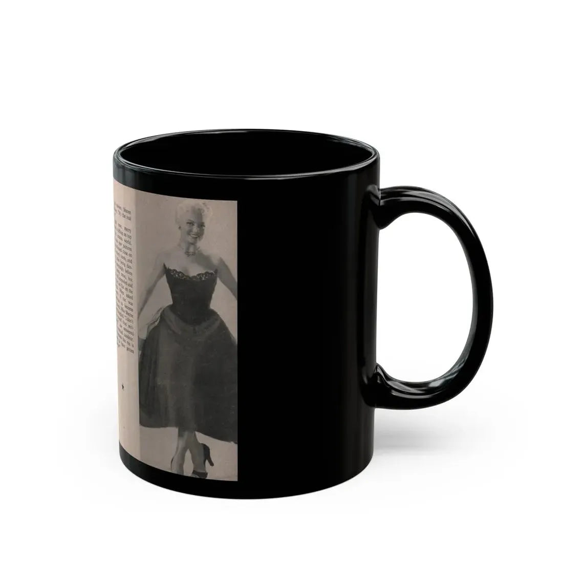 Sheree North #174 - Pages 54 & 55 from 66 PHOTOGRAPHS OF Sheree NORTH U.K. Pocket Mag. (Vintage Female Icon) Black Coffee Mug - Go Mug Yourself