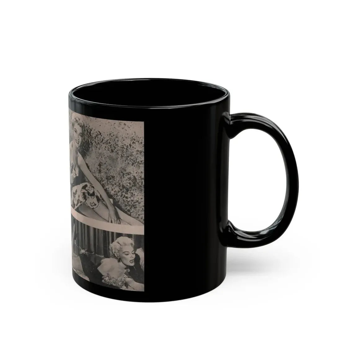 Sheree North #175 - Pages 56 & 57 from 66 PHOTOGRAPHS OF Sheree NORTH U.K. Pocket Mag. (Vintage Female Icon) Black Coffee Mug - Go Mug Yourself