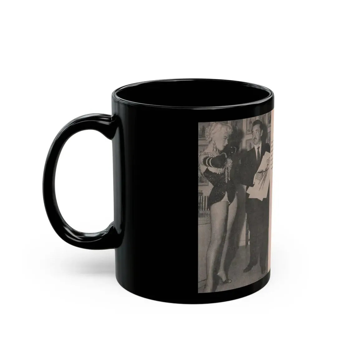 Sheree North #175 - Pages 56 & 57 from 66 PHOTOGRAPHS OF Sheree NORTH U.K. Pocket Mag. (Vintage Female Icon) Black Coffee Mug - Go Mug Yourself