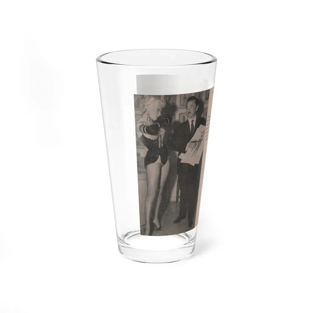 Sheree North #175 - Pages 56 & 57 from 66 PHOTOGRAPHS OF Sheree NORTH U.K. Pocket Mag. (Vintage Female Icon) Pint Glass 16oz - Go Mug Yourself