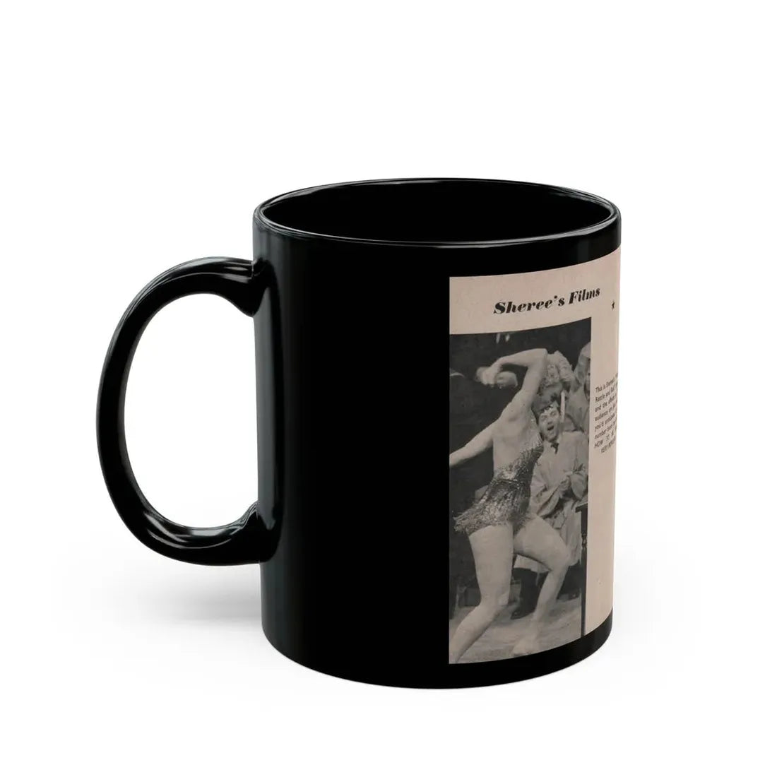 Sheree North #176 - Pages 58 & 59 from 66 PHOTOGRAPHS OF Sheree NORTH U.K. Pocket Mag. (Vintage Female Icon) Black Coffee Mug - Go Mug Yourself