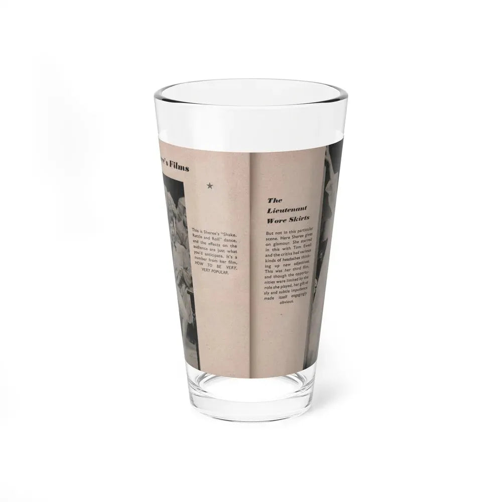 Sheree North #176 - Pages 58 & 59 from 66 PHOTOGRAPHS OF Sheree NORTH U.K. Pocket Mag. (Vintage Female Icon) Pint Glass 16oz 16oz - Go Mug Yourself