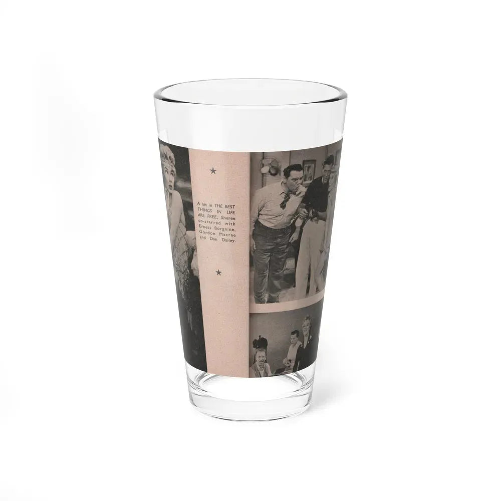 Sheree North #177 - Pages 61 & 62 from 66 PHOTOGRAPHS OF Sheree NORTH U.K. Pocket Mag. (Vintage Female Icon) Pint Glass 16oz 16oz - Go Mug Yourself