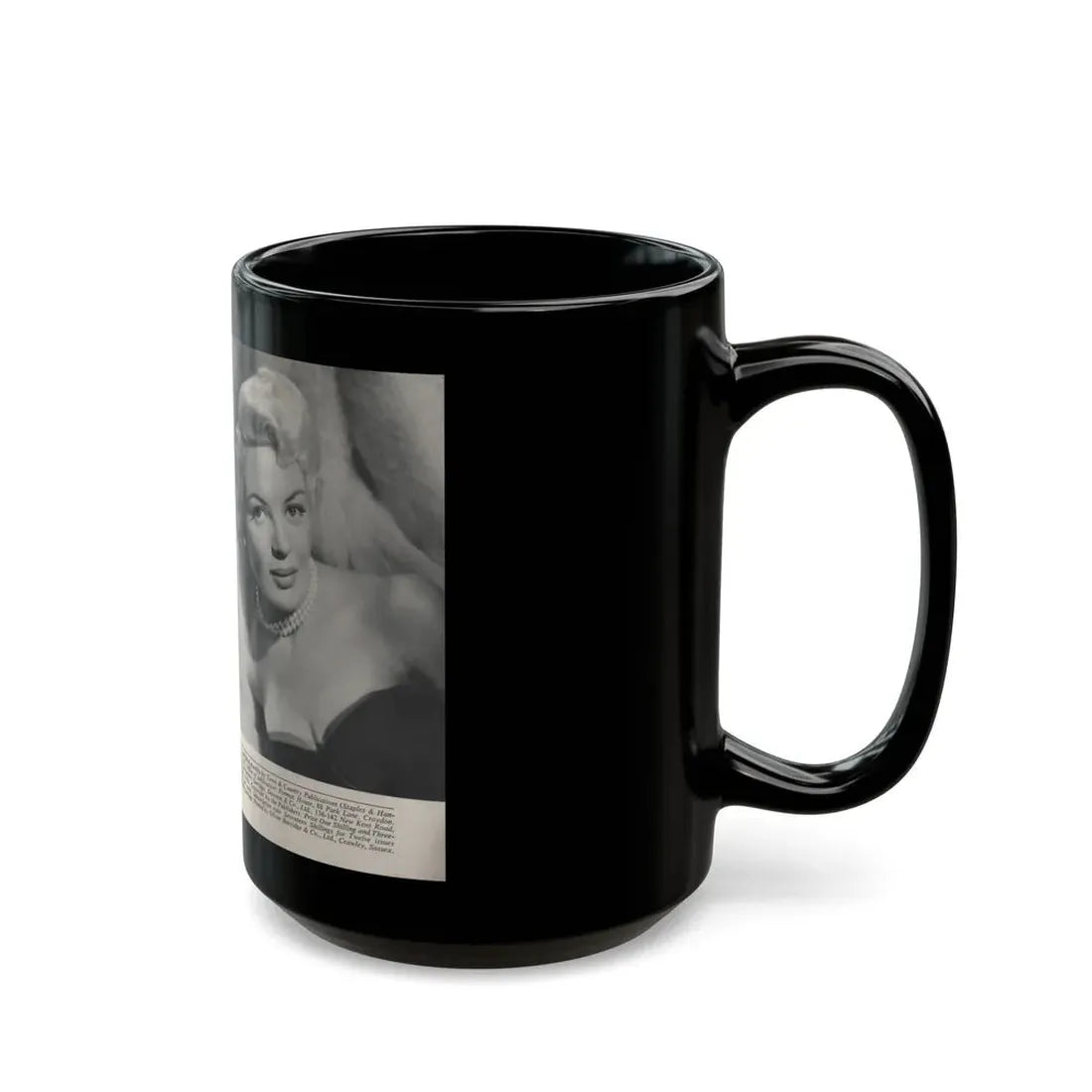 Sheree North #180 - Pages 67 & 68 from 66 PHOTOGRAPHS OF Sheree NORTH U.K. Pocket Mag. (Vintage Female Icon) Black Coffee Mug - Go Mug Yourself