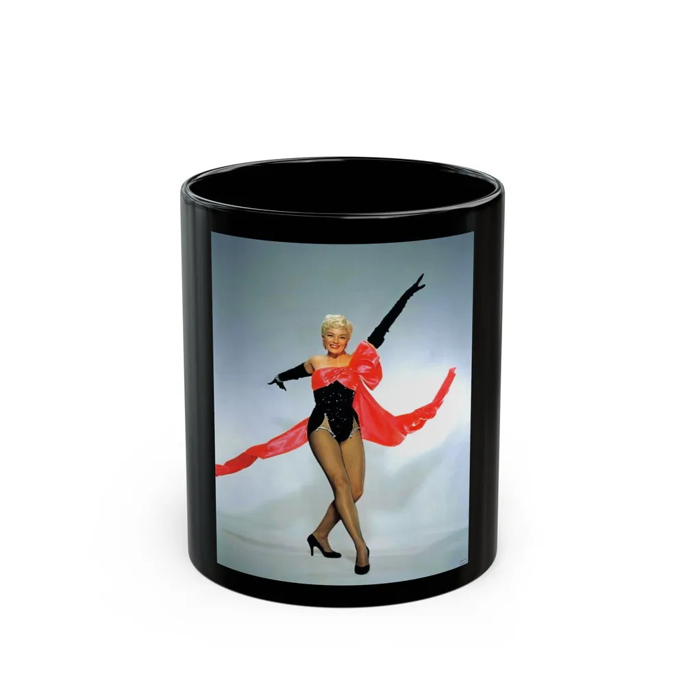 Sheree North #181 (Vintage Female Icon) Black Coffee Mug-11oz-Go Mug Yourself