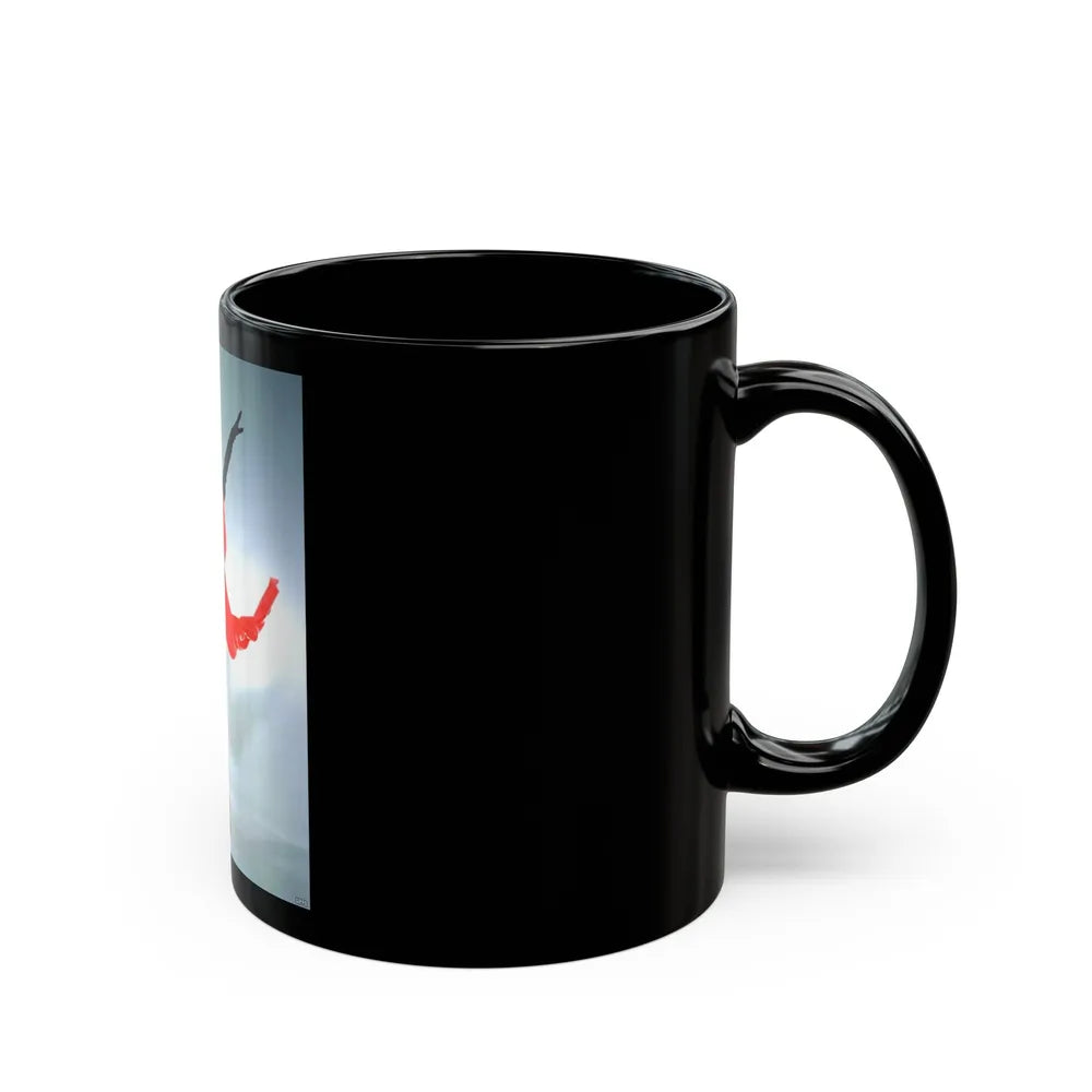 Sheree North #181 (Vintage Female Icon) Black Coffee Mug-Go Mug Yourself