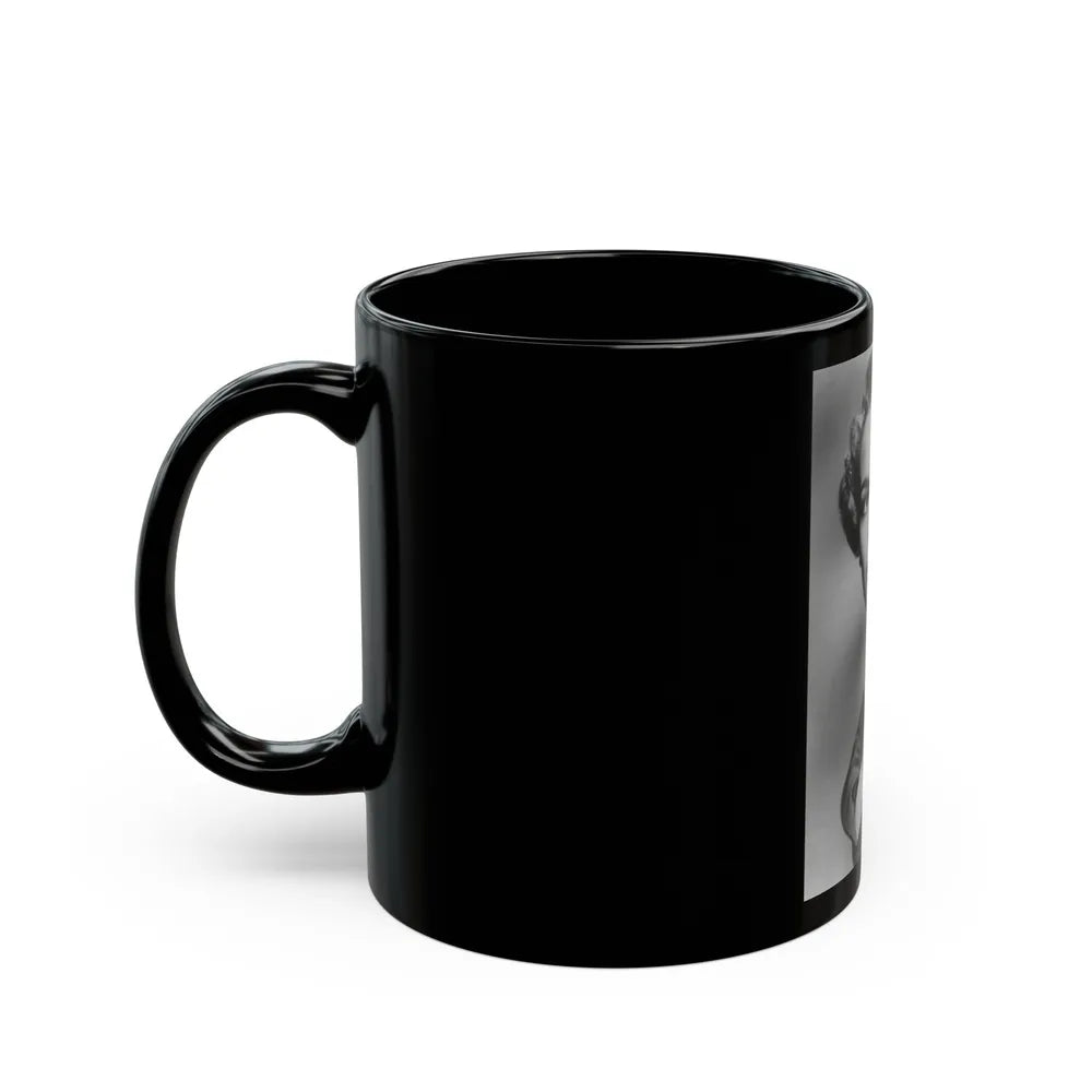 Sheree North #185 (Vintage Female Icon) Black Coffee Mug-Go Mug Yourself