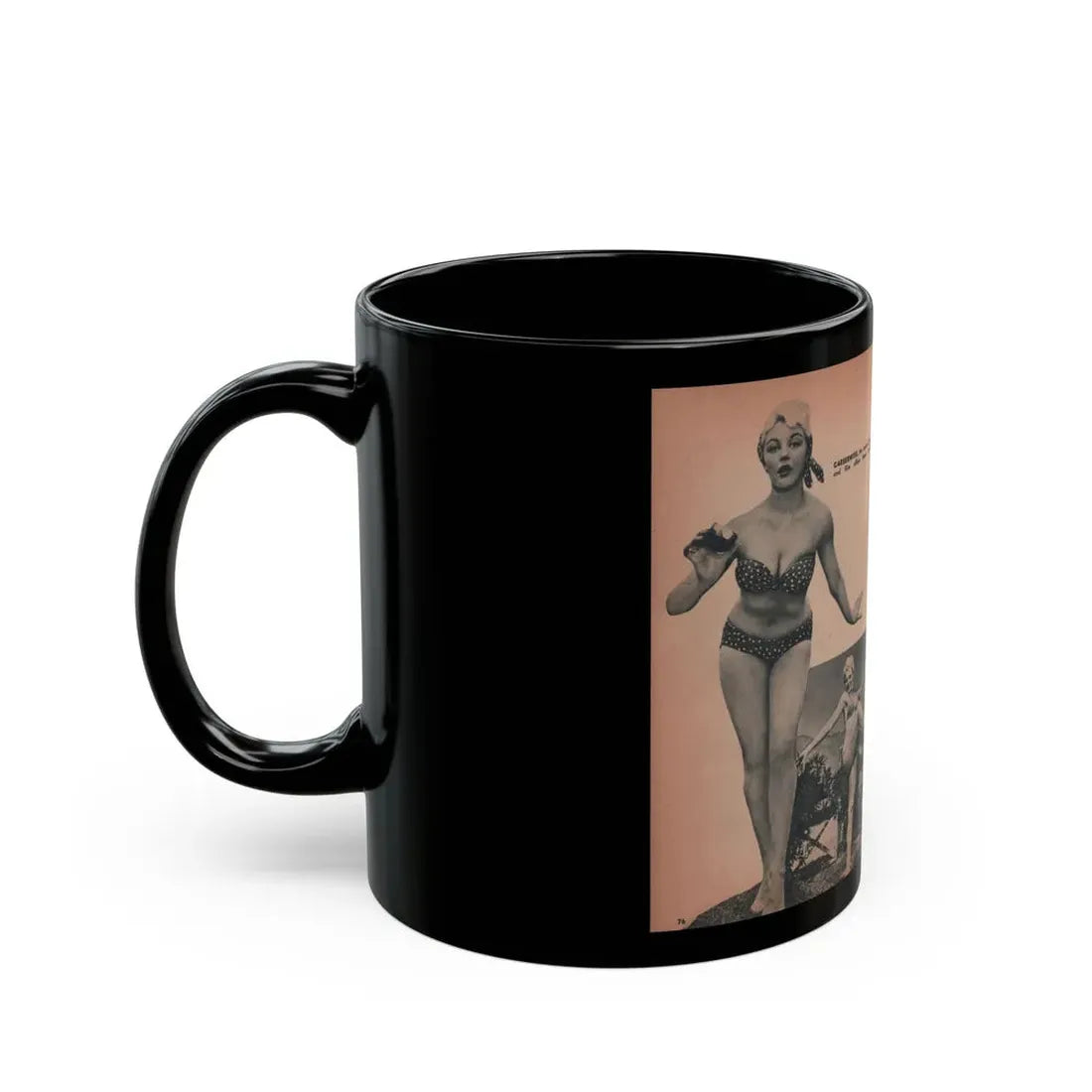 Sheree North #198 - Pages 5 & 6 of 6 with, 4 B&W Photos & Captions from EYE Digest Mag. Oct. 53 (Vintage Female Icon) Black Coffee Mug - Go Mug Yourself