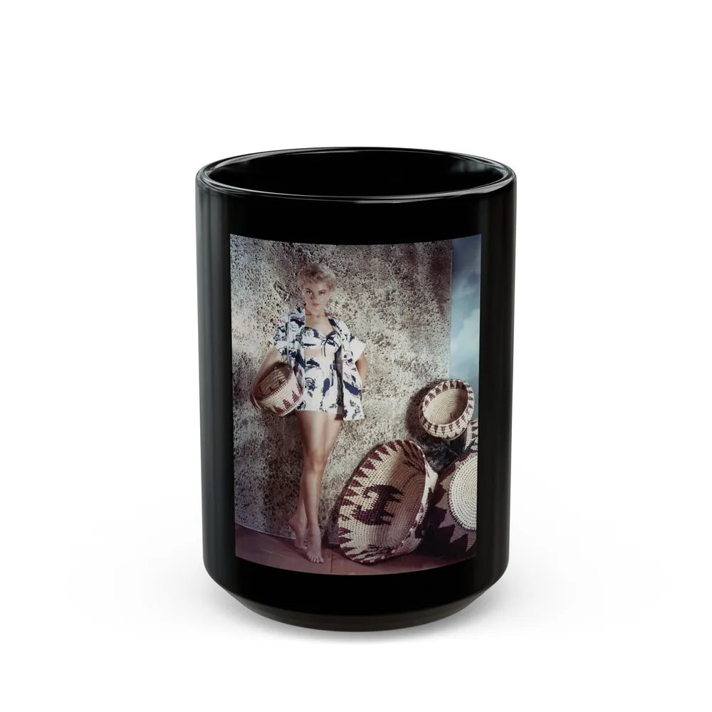 Sheree North #212 (Vintage Female Icon) Black Coffee Mug-15oz-Go Mug Yourself