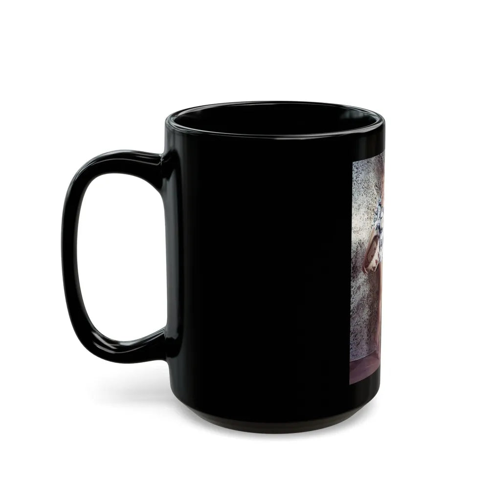Sheree North #212 (Vintage Female Icon) Black Coffee Mug-Go Mug Yourself