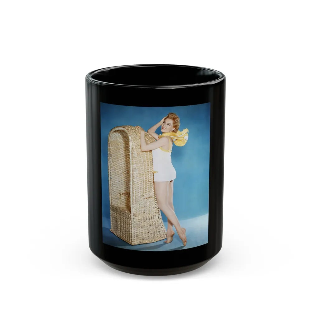 Sheree North #216 (Vintage Female Icon) Black Coffee Mug-15oz-Go Mug Yourself