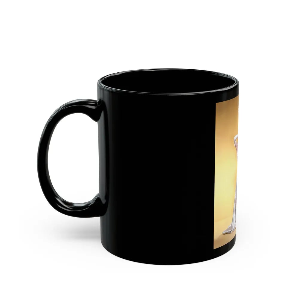 Sheree North #219 (Vintage Female Icon) Black Coffee Mug-Go Mug Yourself