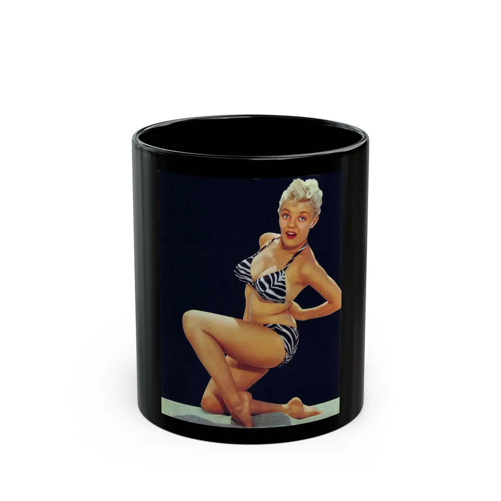 Sheree North #220 (Vintage Female Icon) Black Coffee Mug-11oz-Go Mug Yourself