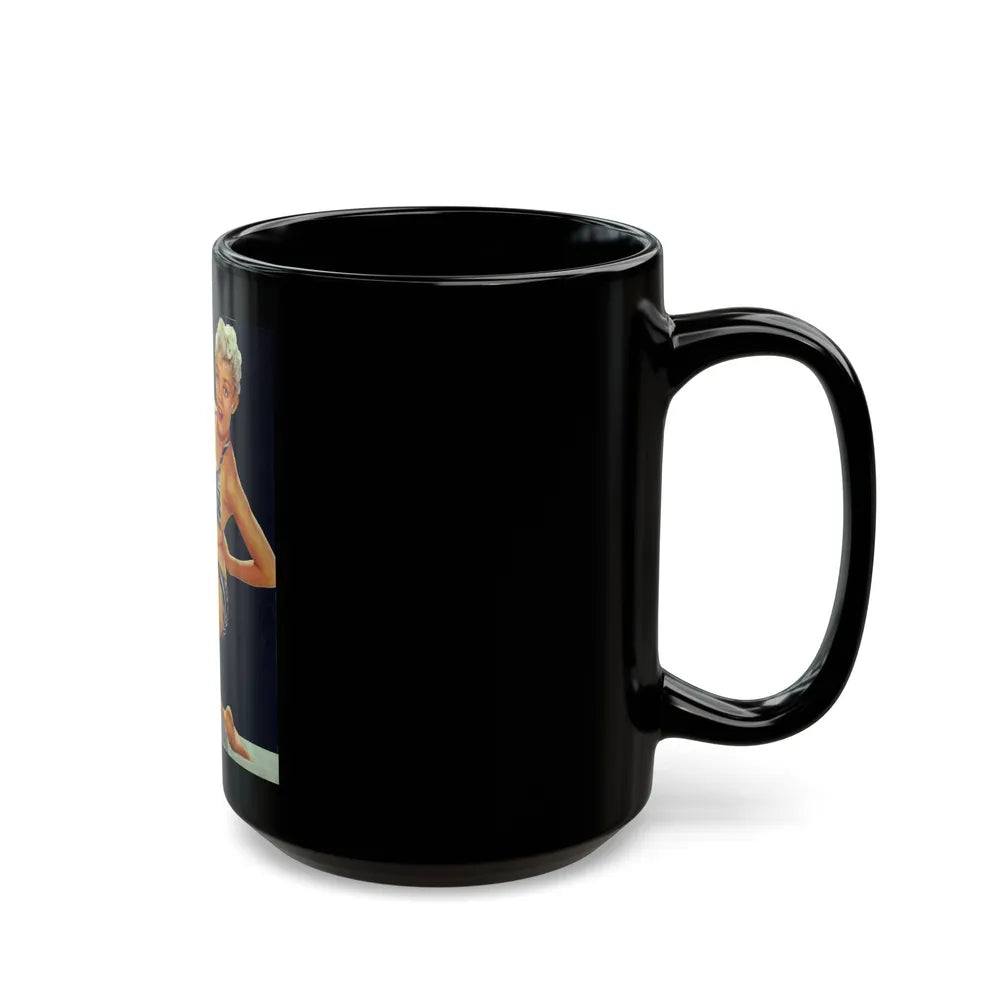 Sheree North #220 (Vintage Female Icon) Black Coffee Mug-Go Mug Yourself