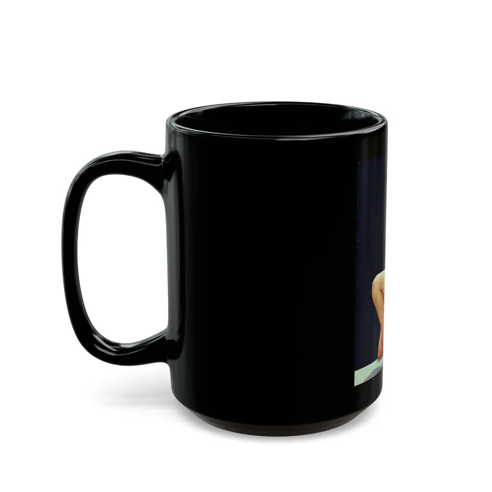 Sheree North #220 (Vintage Female Icon) Black Coffee Mug-Go Mug Yourself