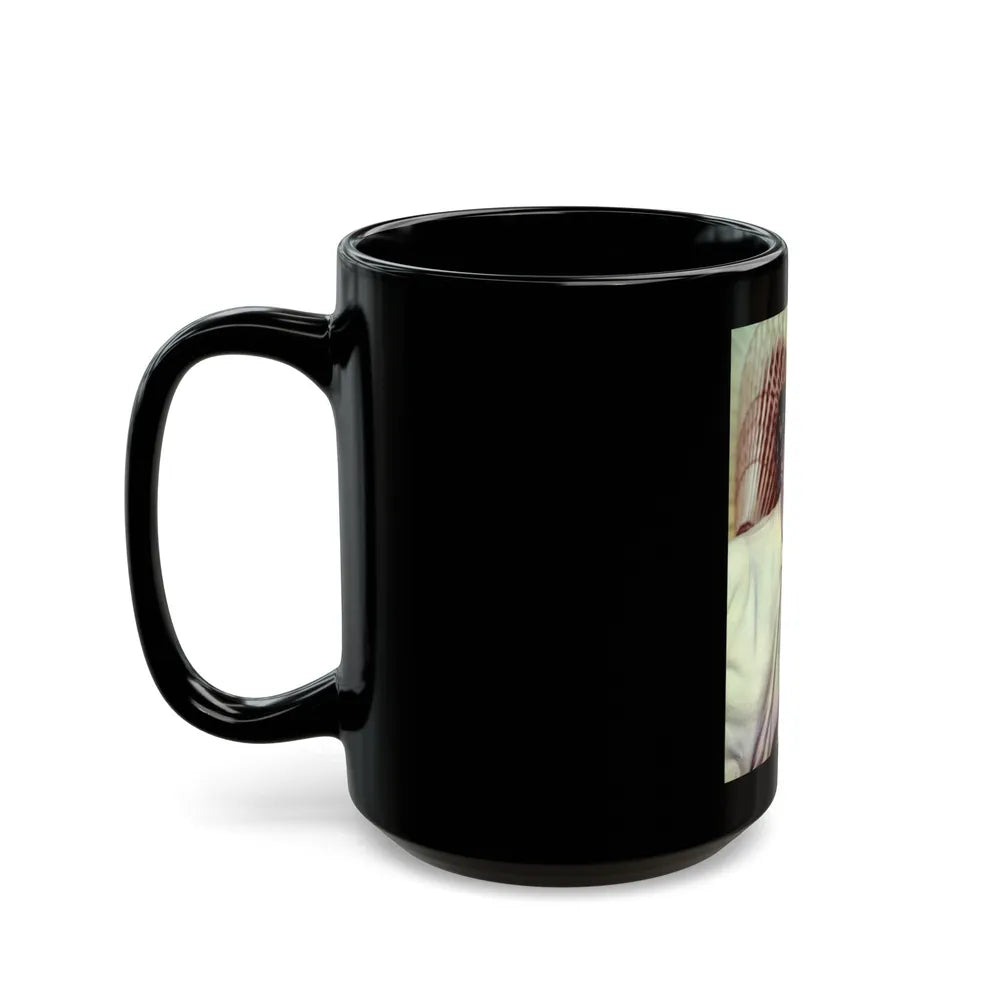 Sheree North #2351 (Vintage Female Icon) Black Coffee Mug-Go Mug Yourself