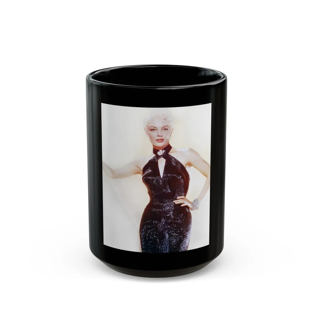 Sheree North #24 (Vintage Female Icon) Black Coffee Mug-15oz-Go Mug Yourself