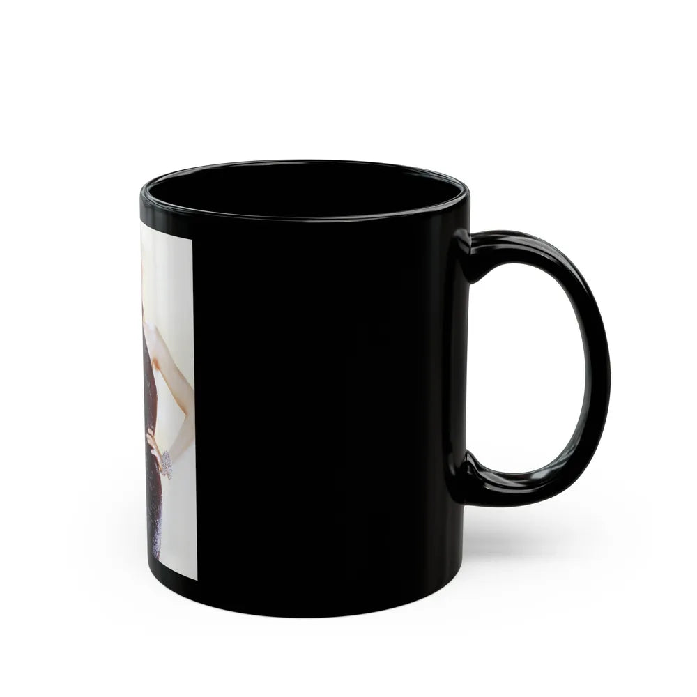 Sheree North #24 (Vintage Female Icon) Black Coffee Mug-Go Mug Yourself