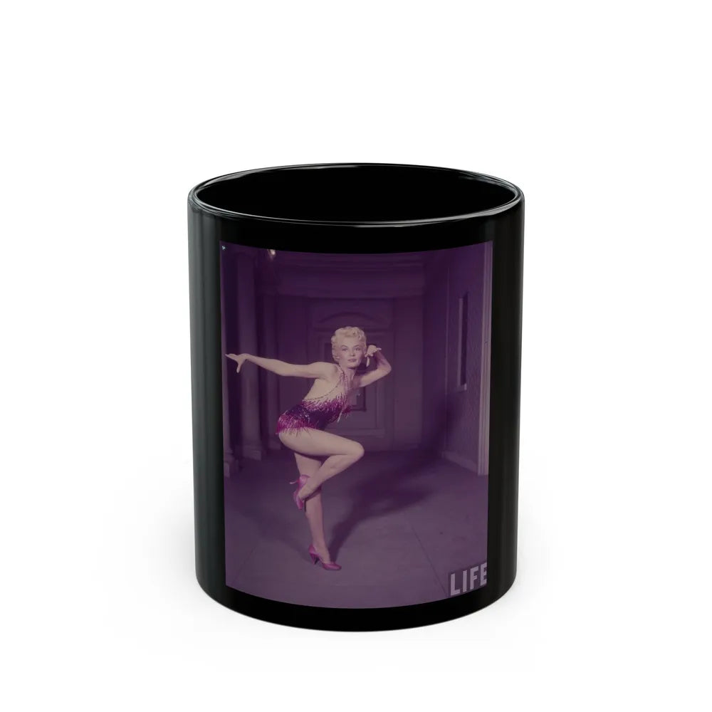 Sheree North #245 (Vintage Female Icon) Black Coffee Mug-11oz-Go Mug Yourself