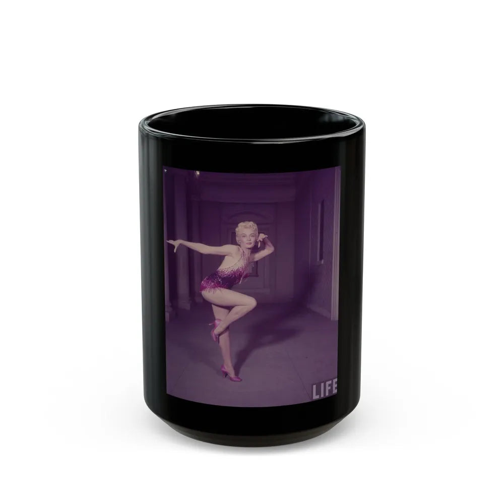 Sheree North #245 (Vintage Female Icon) Black Coffee Mug-15oz-Go Mug Yourself