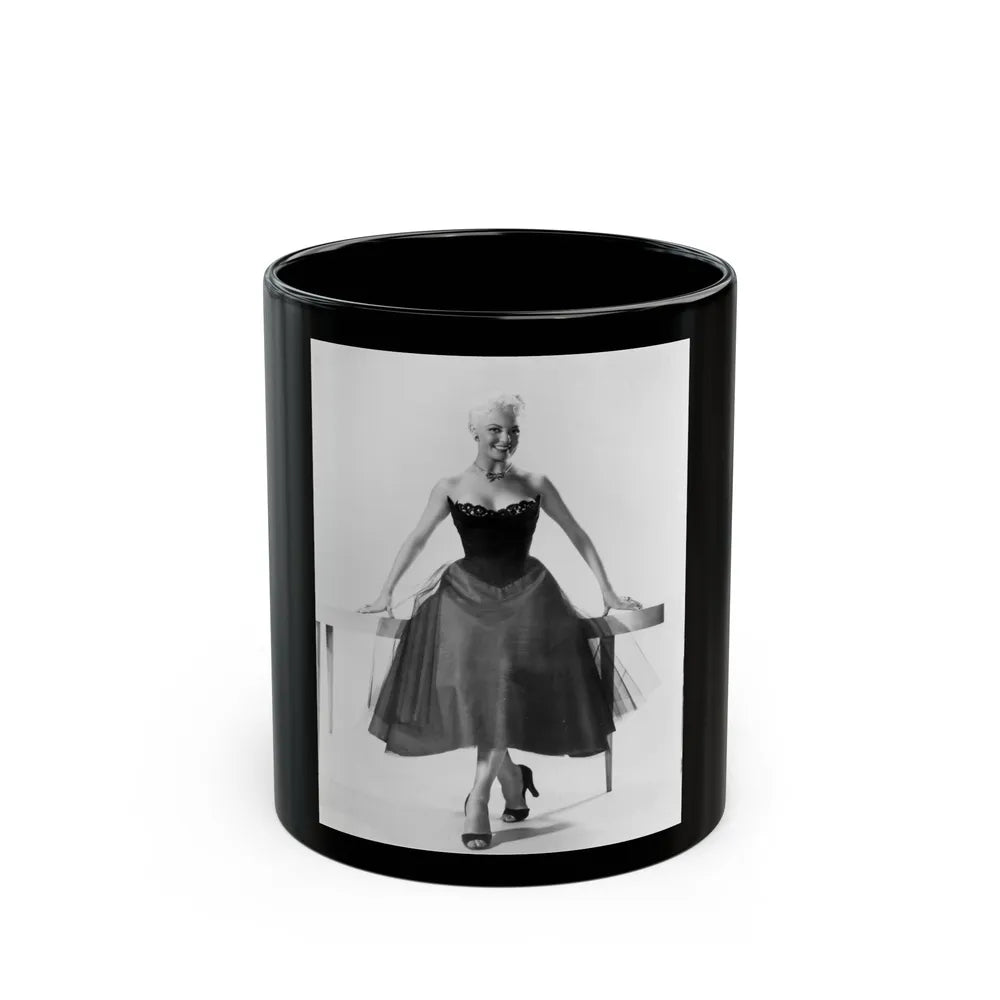 Sheree North #246 (Vintage Female Icon) Black Coffee Mug-11oz-Go Mug Yourself