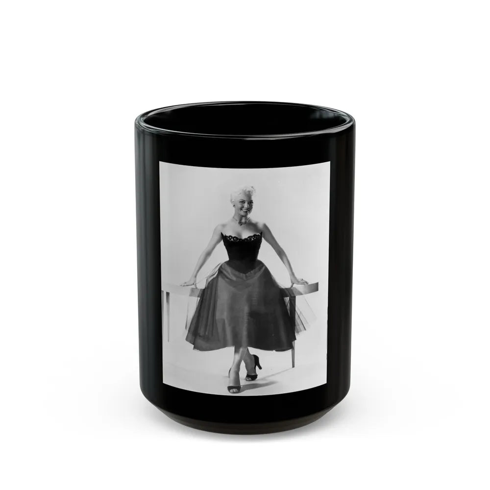 Sheree North #246 (Vintage Female Icon) Black Coffee Mug-15oz-Go Mug Yourself
