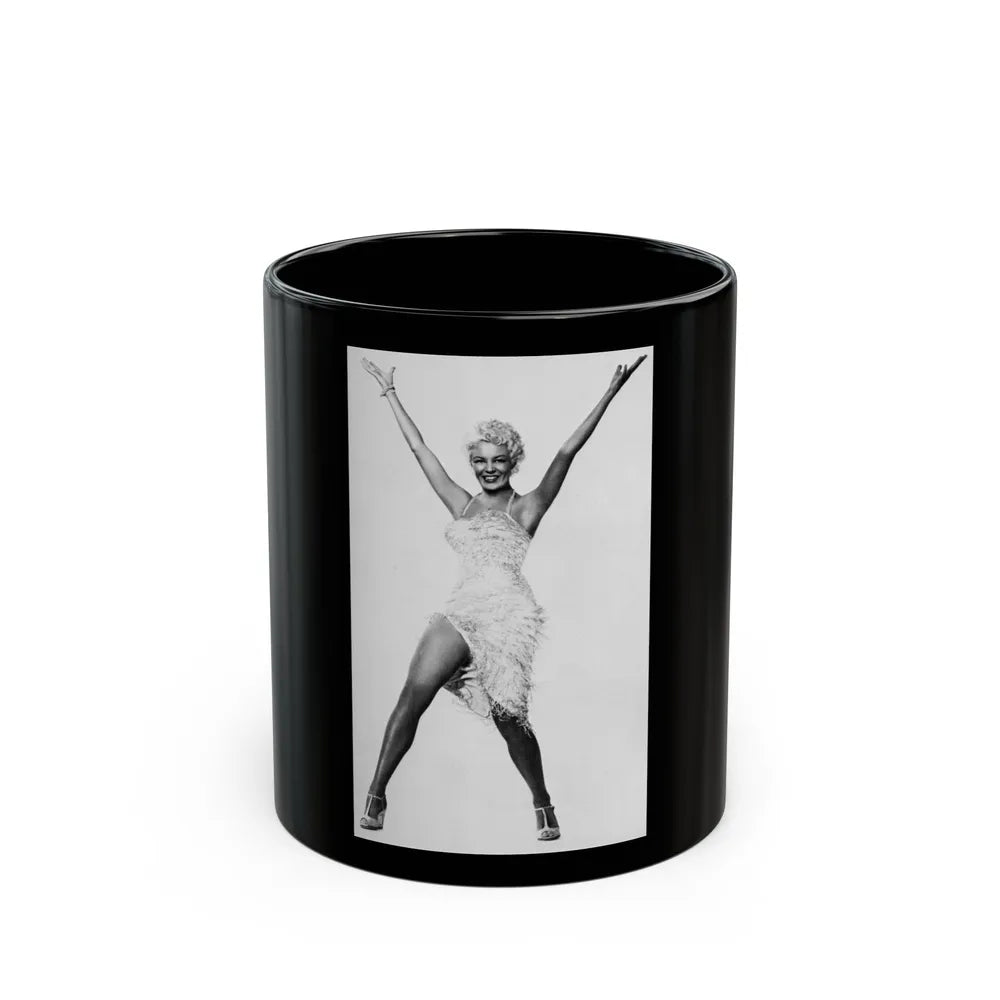 Sheree North #247 (Vintage Female Icon) Black Coffee Mug-11oz-Go Mug Yourself