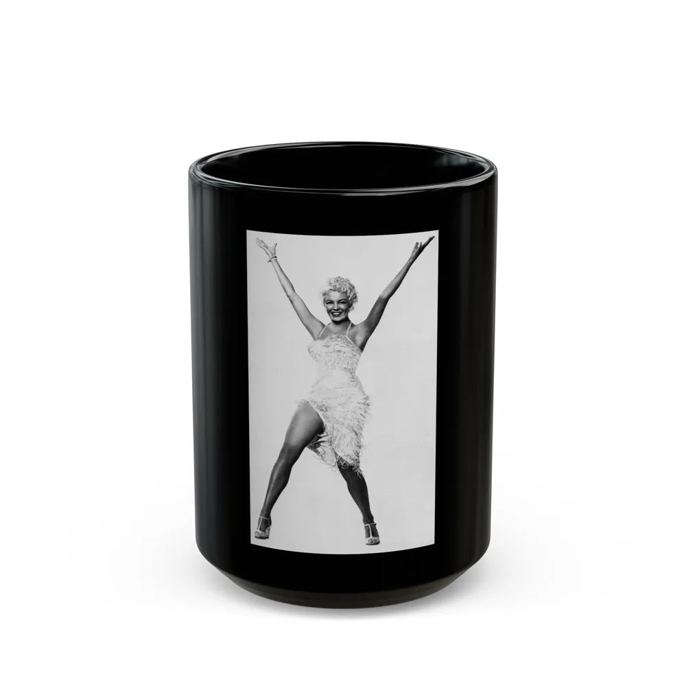 Sheree North #247 (Vintage Female Icon) Black Coffee Mug-15oz-Go Mug Yourself