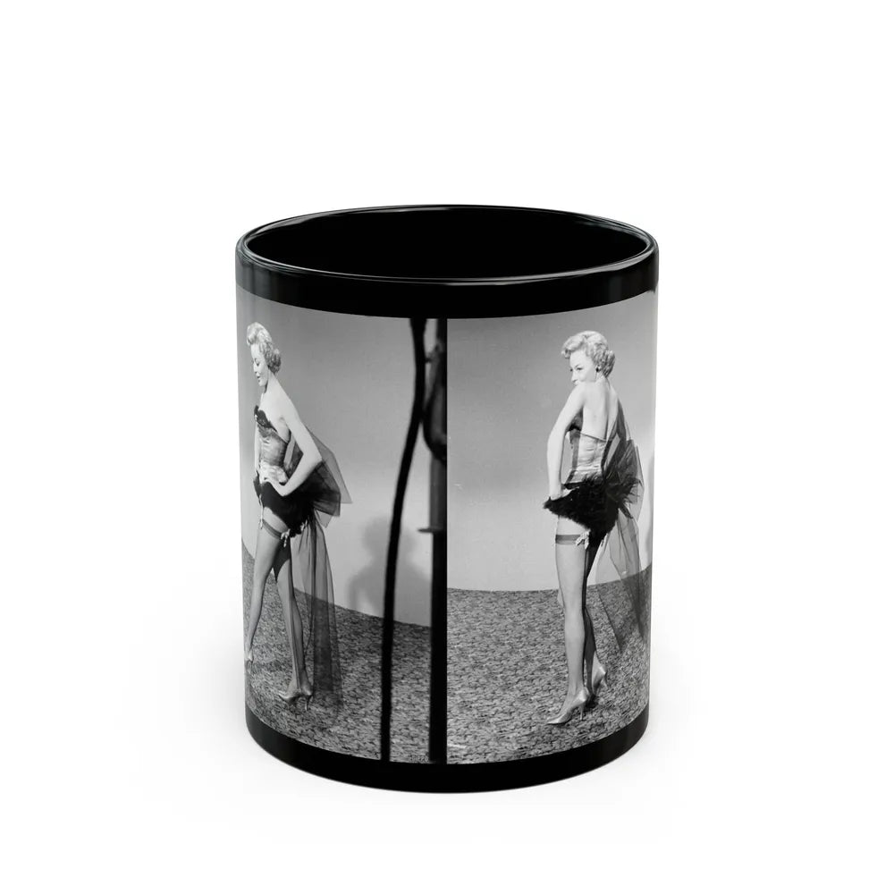 Sheree North #248 (Vintage Female Icon) Black Coffee Mug-11oz-Go Mug Yourself