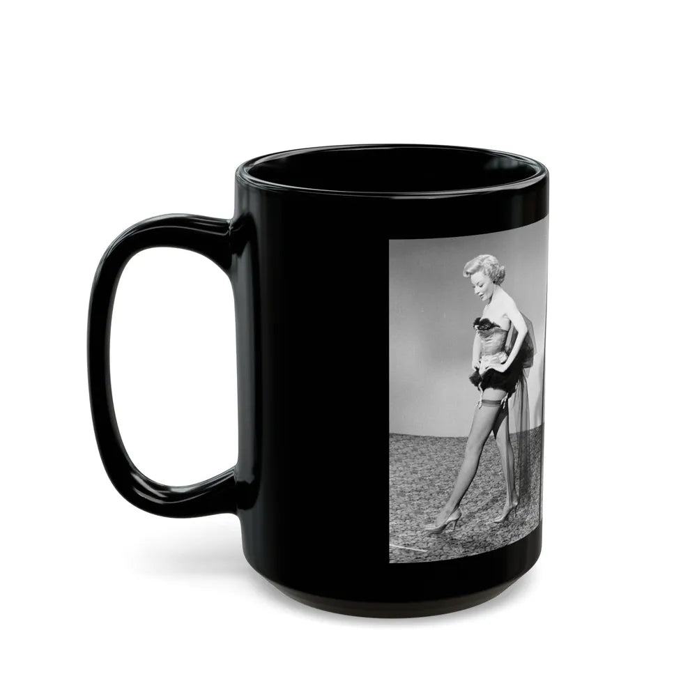 Sheree North #248 (Vintage Female Icon) Black Coffee Mug-Go Mug Yourself