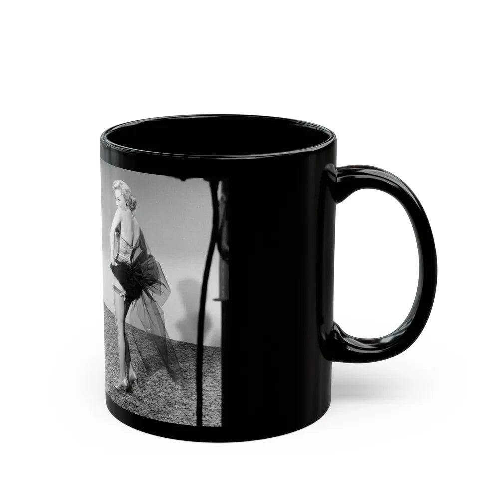 Sheree North #248 (Vintage Female Icon) Black Coffee Mug-Go Mug Yourself