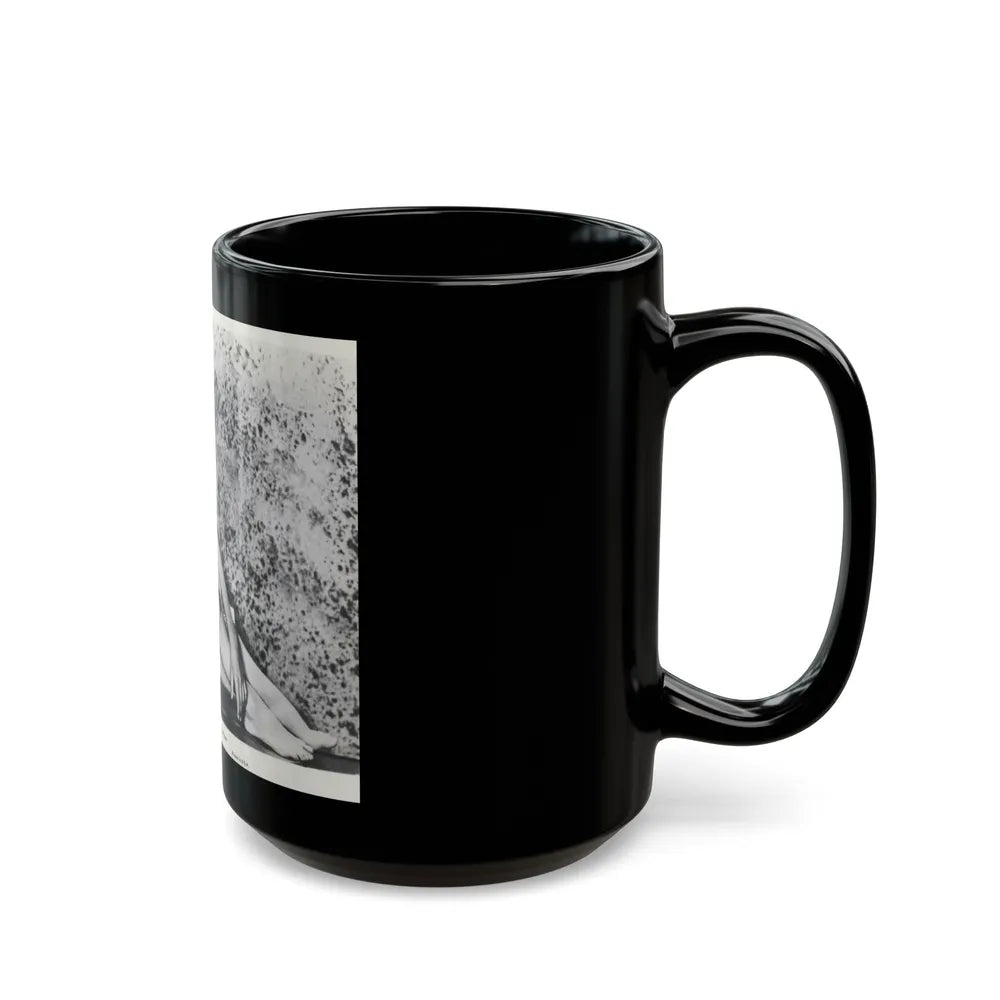 Sheree North #256 (Vintage Female Icon) Black Coffee Mug-Go Mug Yourself